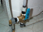 One valve water heater bypass